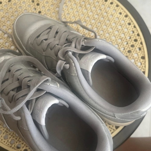 Nike Airforce 1 sneakers, silver, size 41