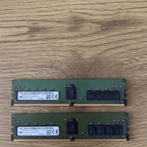 Micron 32GB (16GBx2) RDIMM DDR4 PC4-2666V used