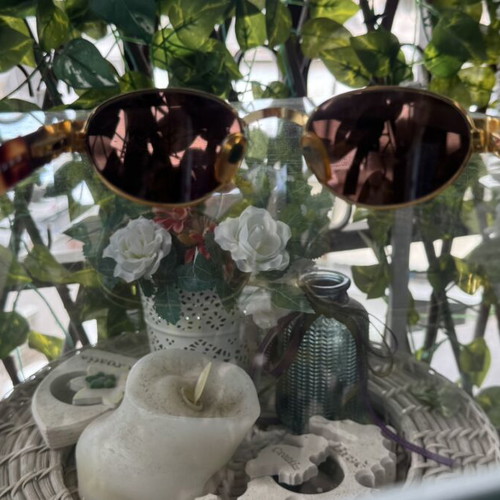 Fendi FS 306 Vintage Sunglasses like new, brown and gold