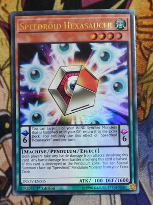 Speedroid Hexasaucer Ultra Rare κάρτα Effect Monster Yu-Gi-Oh!