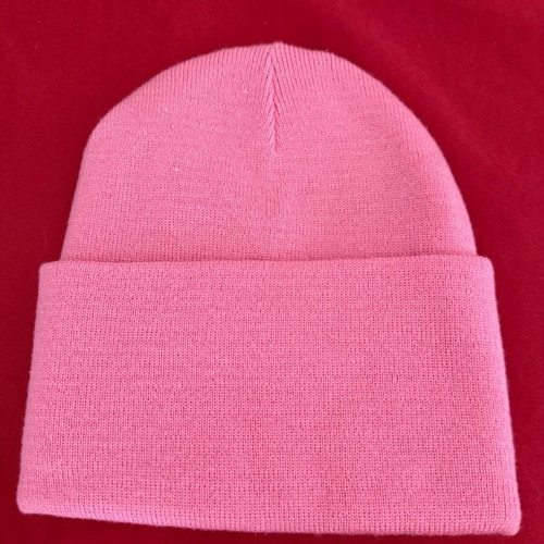 Adidas pink knit hat like new, women's elastic