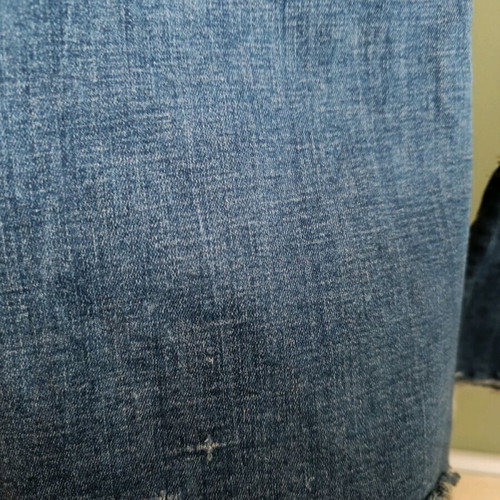 Stradivarius flare jeans used, high waist, blue, size 36