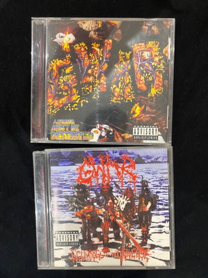 Gwar 2 CD πακέτο Scumdogs Of The Universe και America Must Be Destroyed σαν καινούργιο