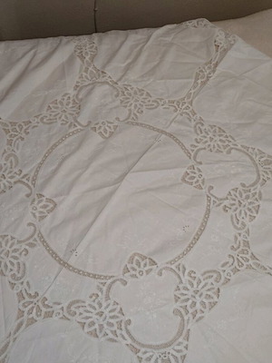 Tablecloth set 1.70 and 90 cm square new, 2 pieces