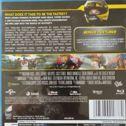 Fastest Blu-ray like new, MotoGP documentary with subtitles