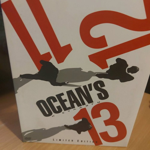 Ocean's 11, 12 and 13 DVD used, limited edition with Greek subtitles