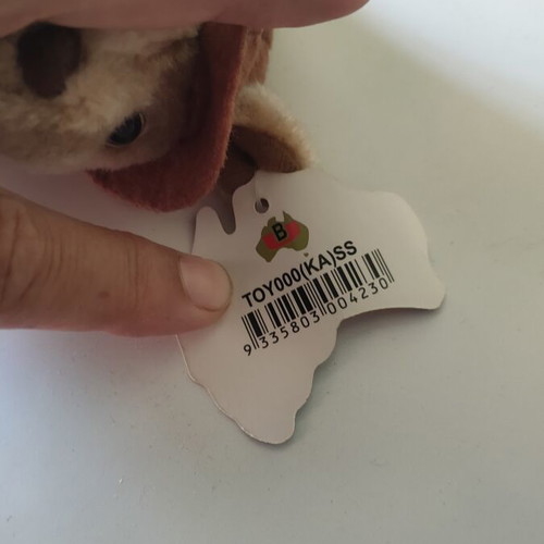 Kangaroo souvenir plush toy like new with hat from Australia 1995