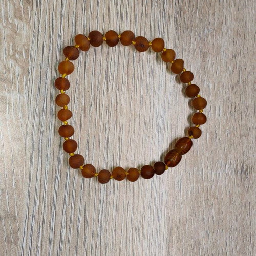 Authentic Baltic Amber Bracelet 20cm like new, brown
