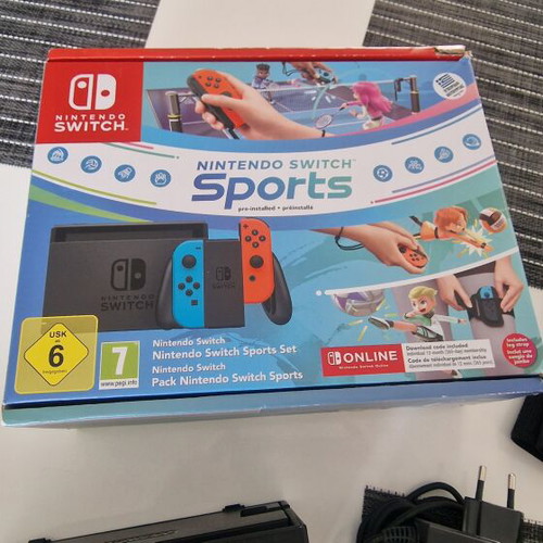 Nintendo Switch Sports console like new with case and extra games