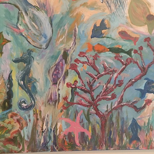 Painting "Vythos" acrylic on canvas new, Jereme K.