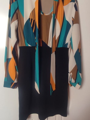Shein Mini Dress Geometric Print Like New, Size S/M