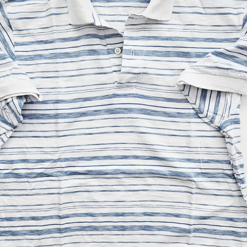 Nautica Polo Shirt used, XS size, striped blue and white
