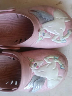 Children's beach-style slippers with unicorn size 27