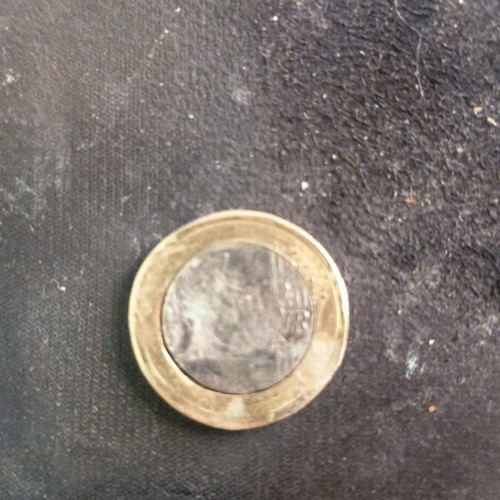 Irish 1 Euro Coin used with unique patina and character