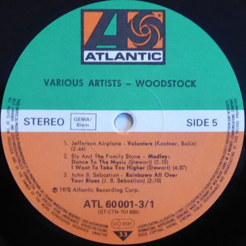 Woodstock Music From The Original Soundtrack 3 Record Set used, rock
