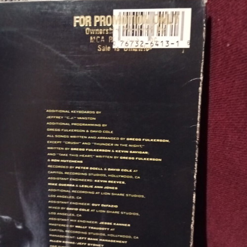 Blue Tears vinyl record like new, 1990 rock album