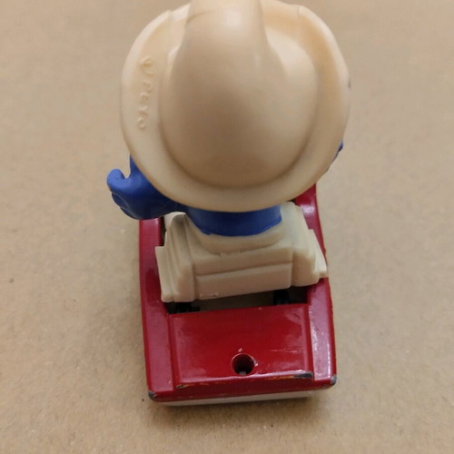 Smurf Fisherman Miniature vintage 1982 used, GUISVAL