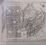 χάρτης πολεοδομισης της νέας πόλης της Πάτρας ξυλογραφία αρχές 1900