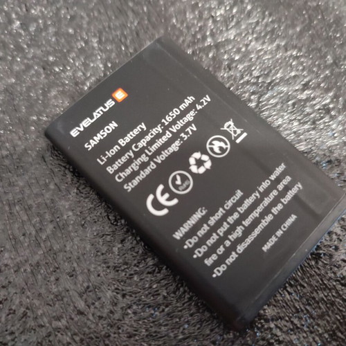 Evelatus E Samson battery used, good condition and duration