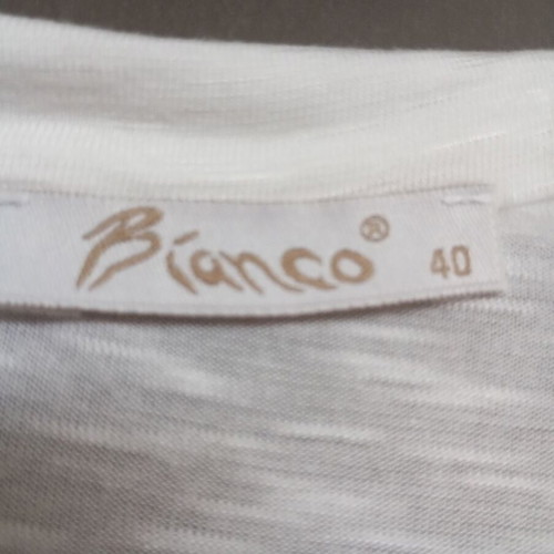 Blanco T-shirt with rhinestones, Moon Life design