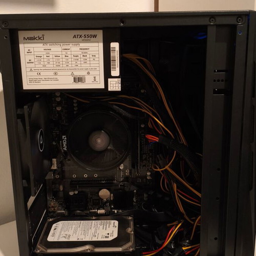 Office Budget Light Gaming PC Ryzen 5 3400G 16GB RAM 500GB SSD
