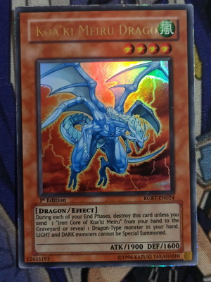 Koaki Meiru Drago Effect Monster μεταχειρισμένο, Ultra Rare κάρτα Yu-Gi-Oh!