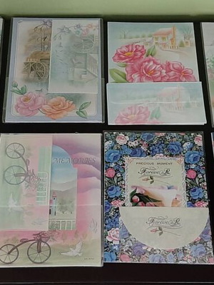 Letter writing sets, assorted designs