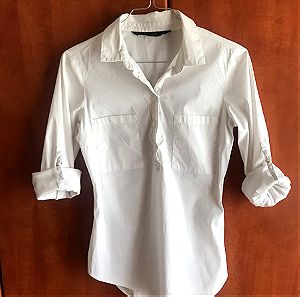 λευκό πουκάμισο Zara