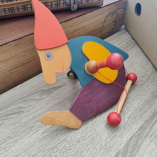 Vintage Wooden Acrobat Toy like new