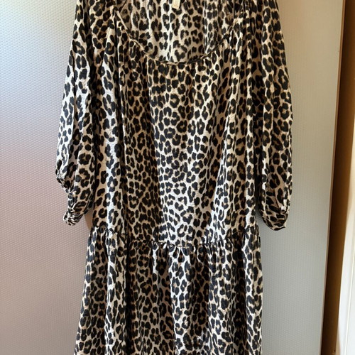H&M leopard midi dress new, black brown beige