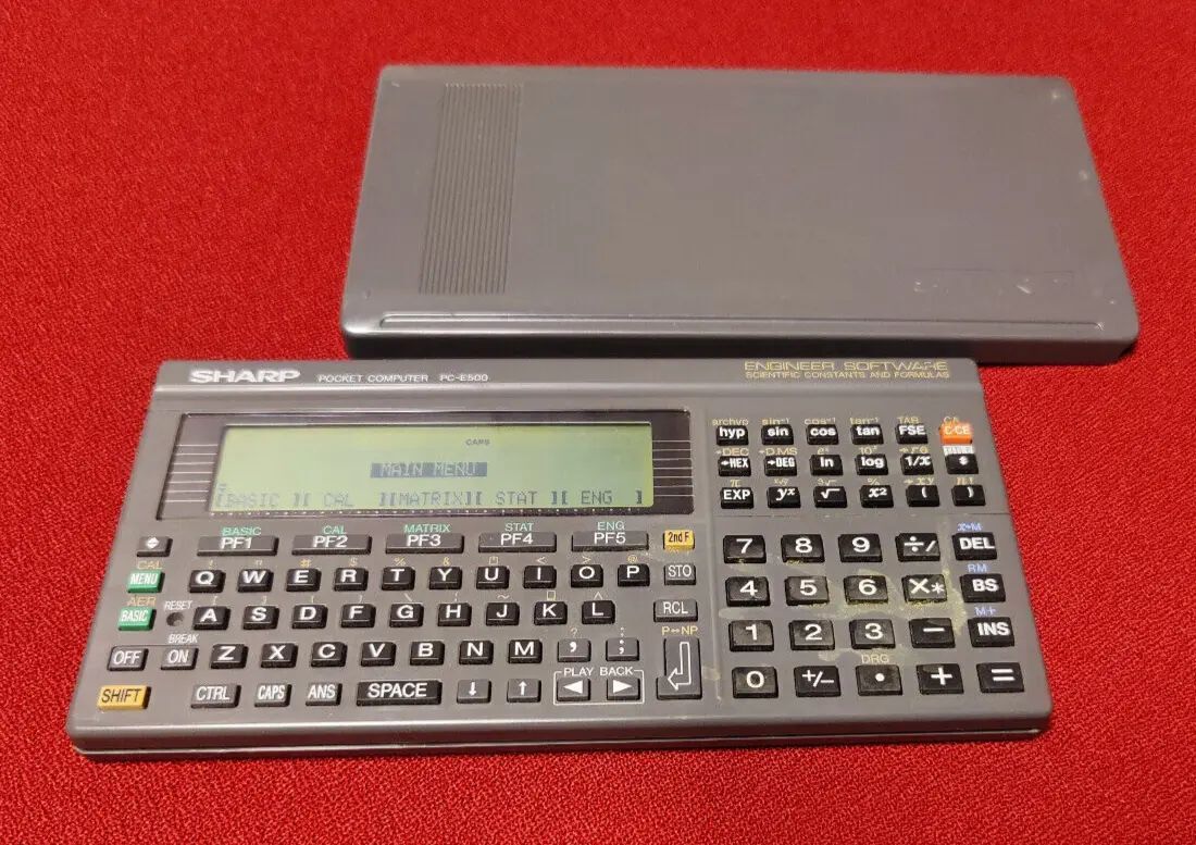 ◯SHARP ポケットコンピューター　PC-E500 SHARP Pocket Computer PC-E500 8bit Portable Computer Vintage