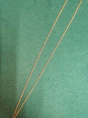 Necklace new, red pendant