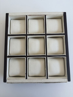 Display tray for watches and bracelets, used, 9 slots