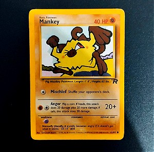 Pokemon Card Mankey