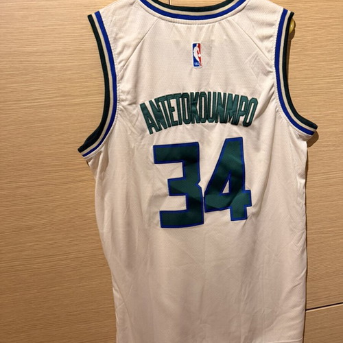 NBA Giannis Antetokounmpo #34 Milwaukee Bucks Cream City jersey new
