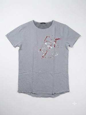 Martini men's grey T-shirt XXL with paint splatter effect, like new
