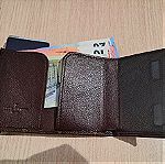  Δερμάτινο πορτοφόλι RFID με θήκη αλουμινίου για πιστωτικές κάρτες