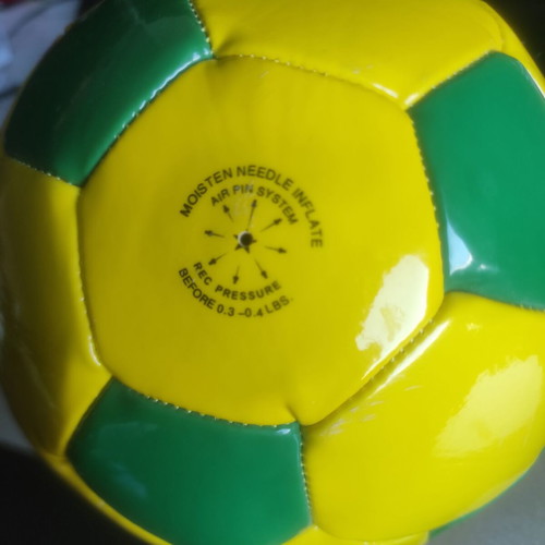 Football ball Brazil official size 5 new, uninflated