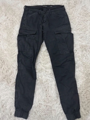New Denim Cargo Pants used, black, size M