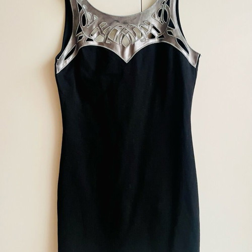 Miss Selfridge Little Black Dress Medium-Large like new with silver bust