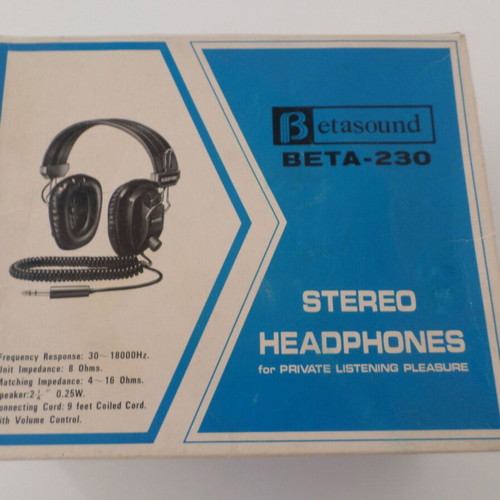 Betasound Beta-230 headphones like new