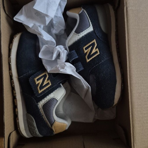 New Balance 574 βρεφικά παιδικά αθλητικά σαν καινούργια, νούμερο 23.5, σκούρο μπλε
