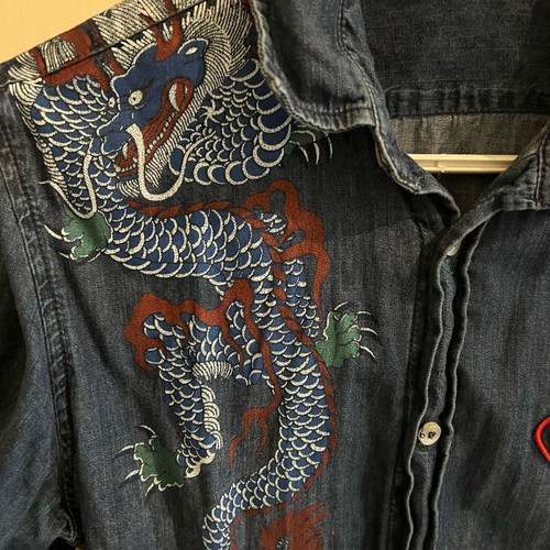 Moschino Jean shirt used, slim fit, blue