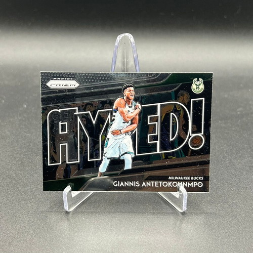 2018-19 Panini Prizm Giannis Antetokounmpo Get Hyped card new