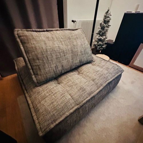 Classic Home Element Square Lounge Chair gray new
