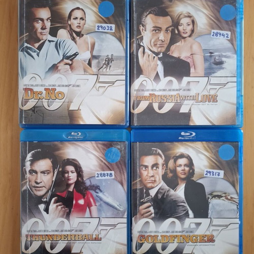 James Bond 007 Blu-ray collection of 4 movies with Greek and Bulgarian subtitles, like new