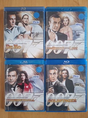 James Bond 007 Blu-ray collection of 4 movies with Greek and Bulgarian subtitles, like new