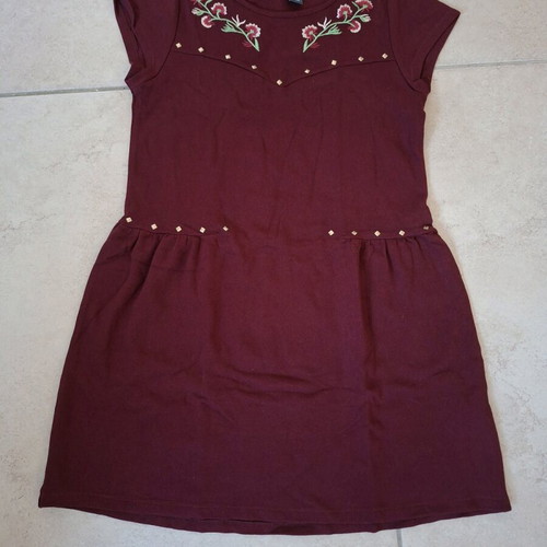Zara dress burgundy like new with -  2,00 - Vendora.cy