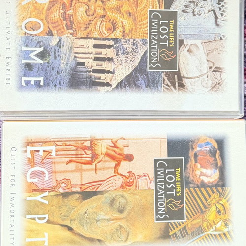 Time Life's Lost Civilizations VHS tapes like new, Rome and Egypt