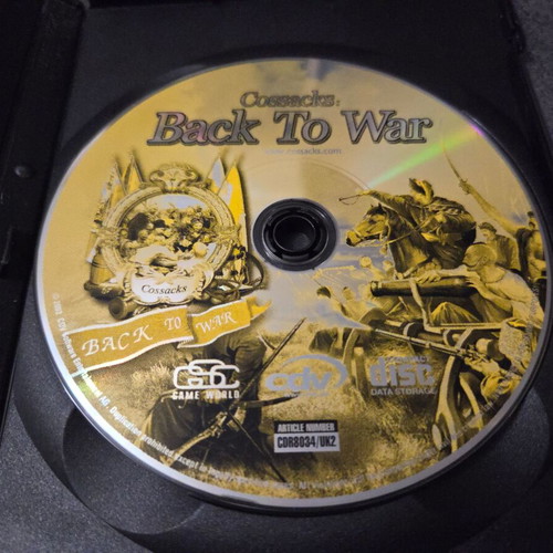 Cossacks: Back to War PC game used, 2002, English version